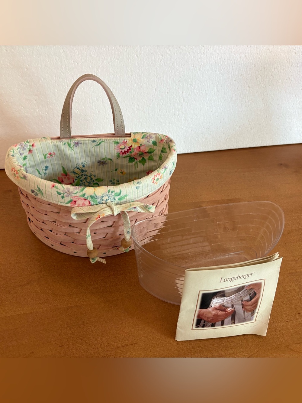 2006 Longaberger Horizon of Hope Basket Protector Fabric Drawstring with Handle - Picture 3 of 6